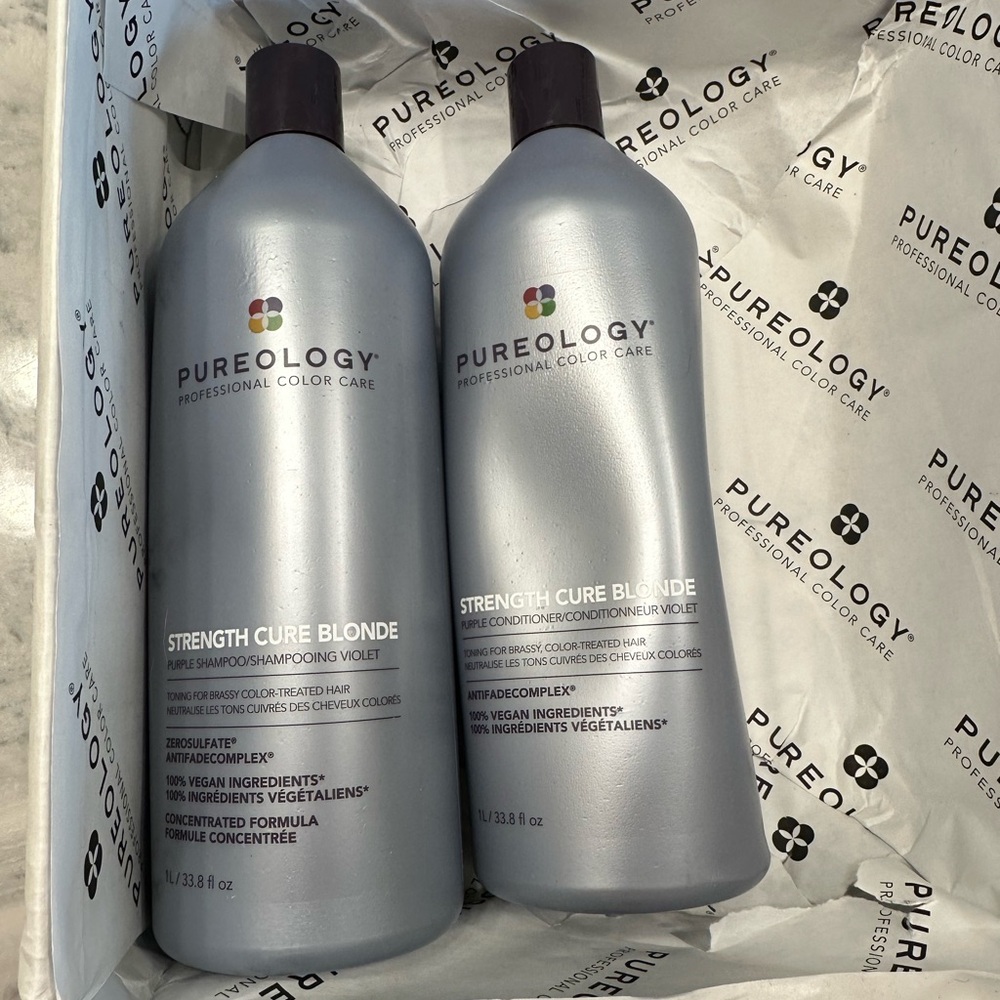 NEW! Strength Cure Blonde by Pureology- Shampoo & Conditioner Set